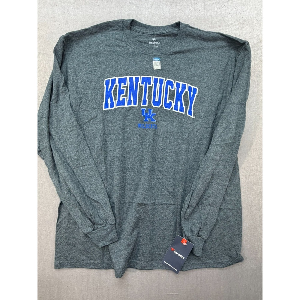 New Kentucky University NCAA Long Sleeve shirt Size XL Gray Top of the World